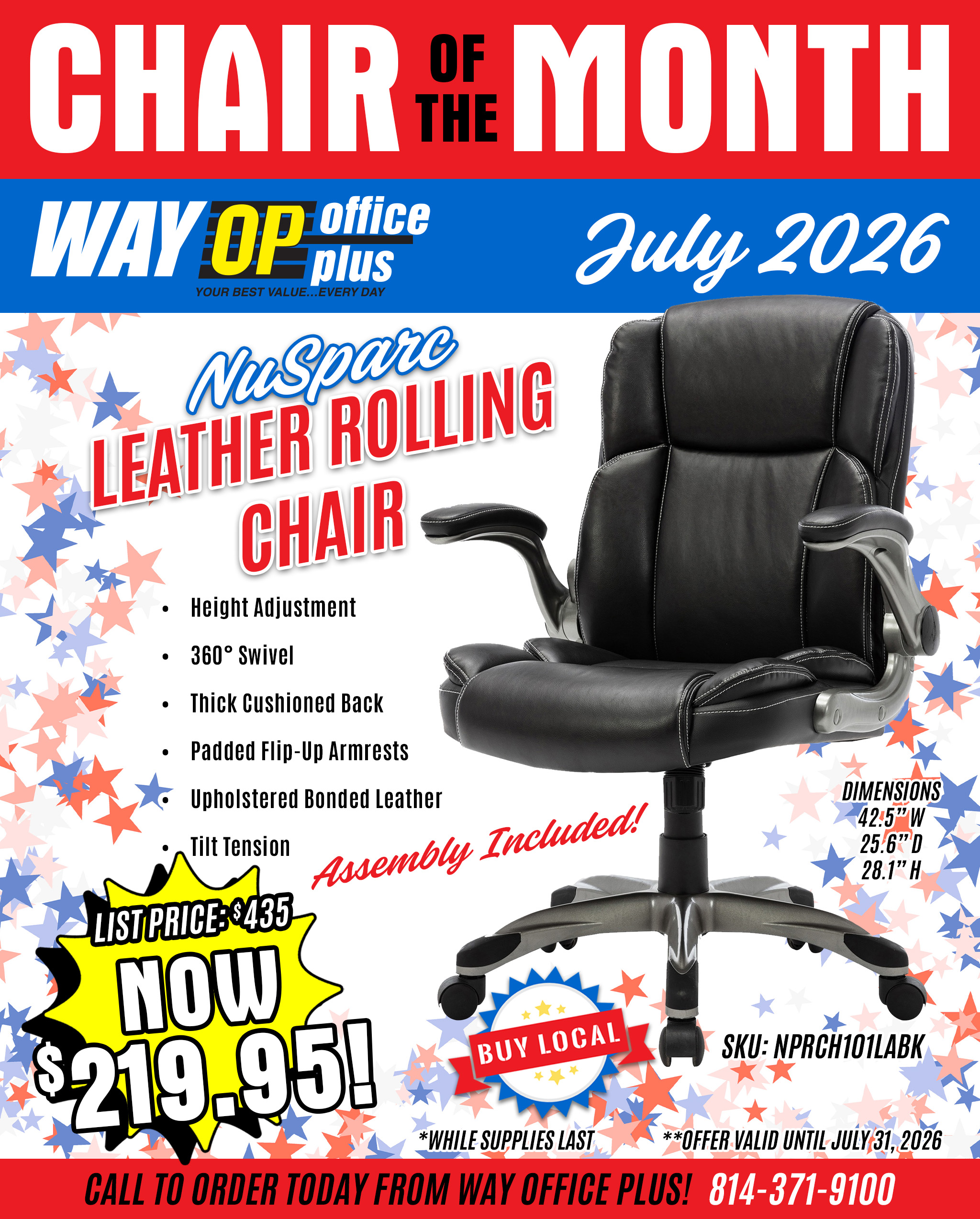 July 2026 Chair of the Month